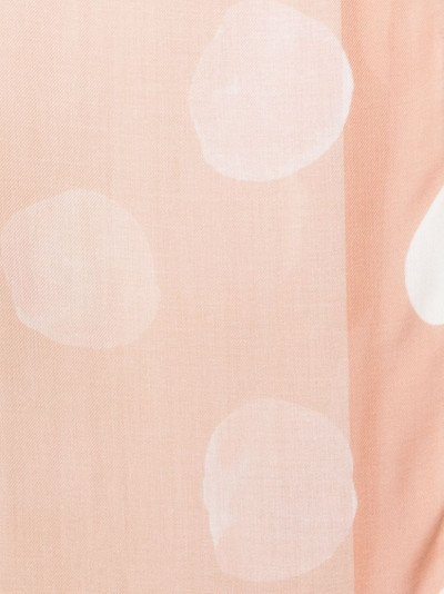 Lanvin polka dot-print fine-knit scarf outlook