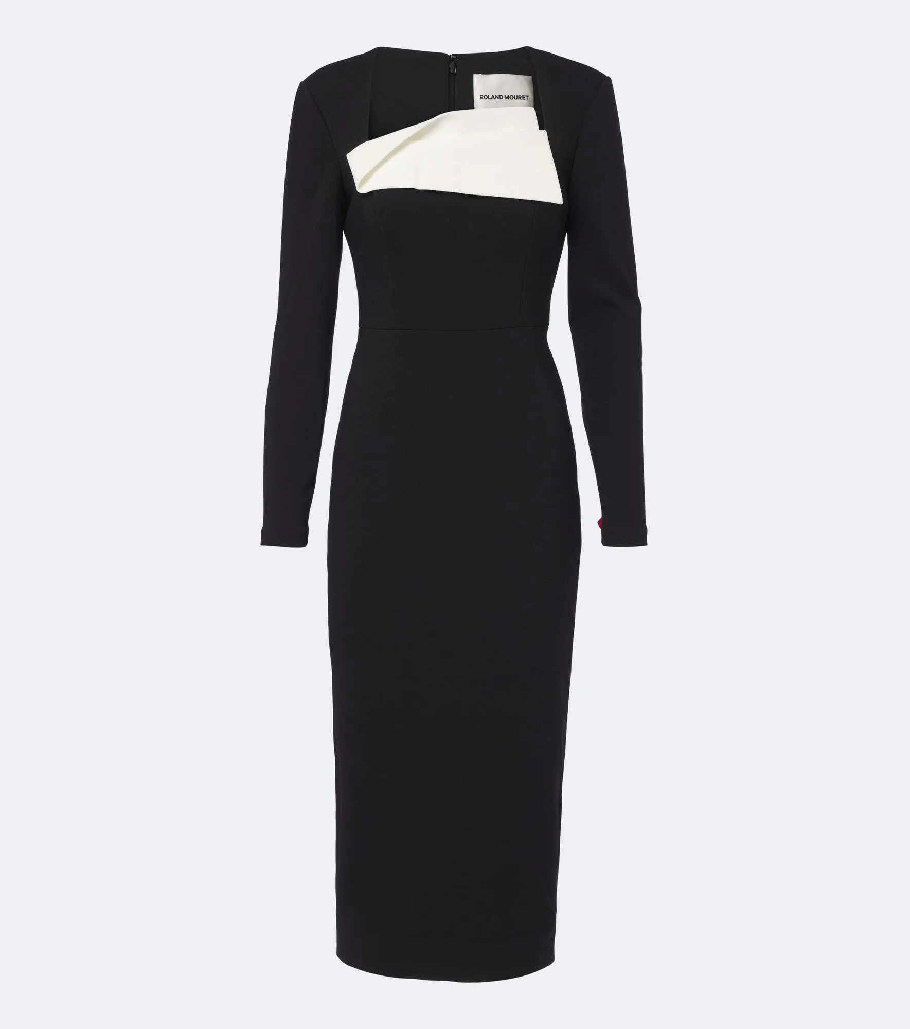 Paneled crêpe cocktail dress - 1