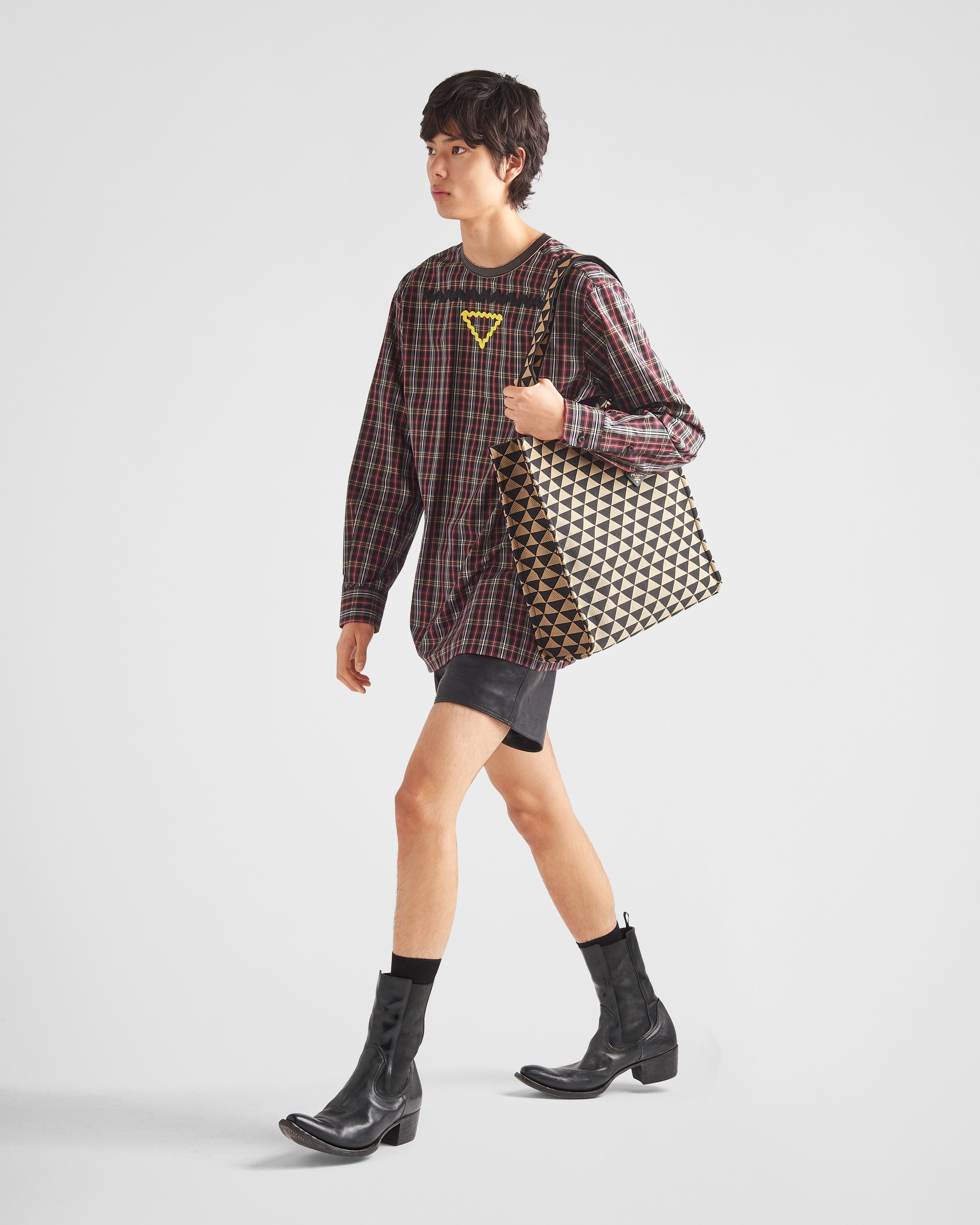Prada Symbole bag in embroidered fabric - 8