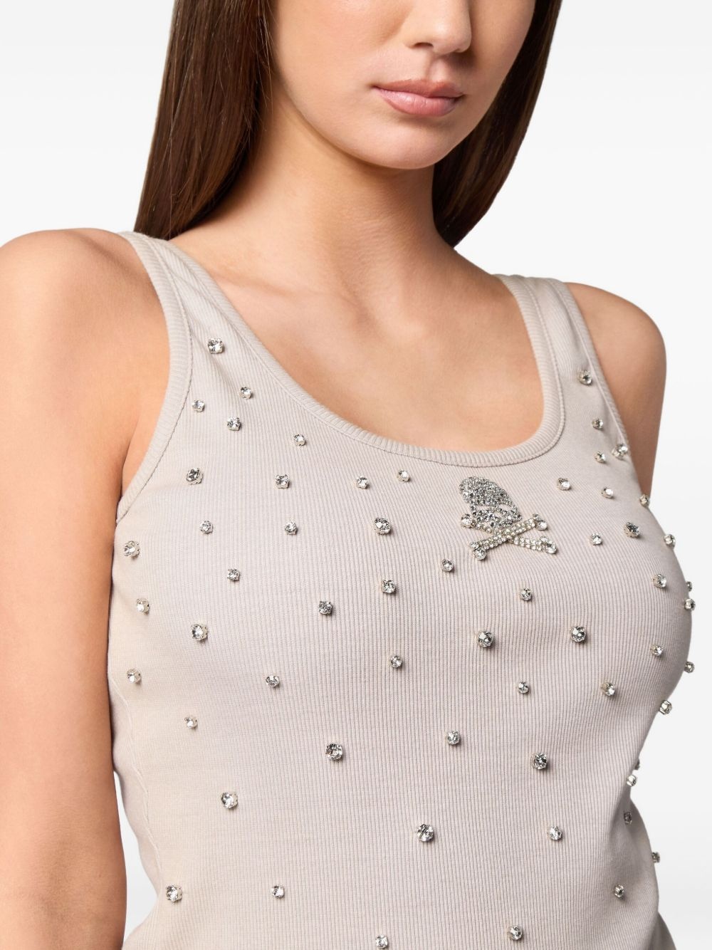 rhinestone-embellished top - 5