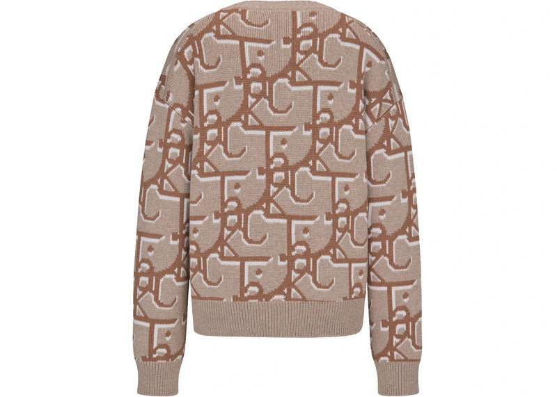 Dior Dior x CACTUS JACK Oversized Sweater Beige/Brown outlook