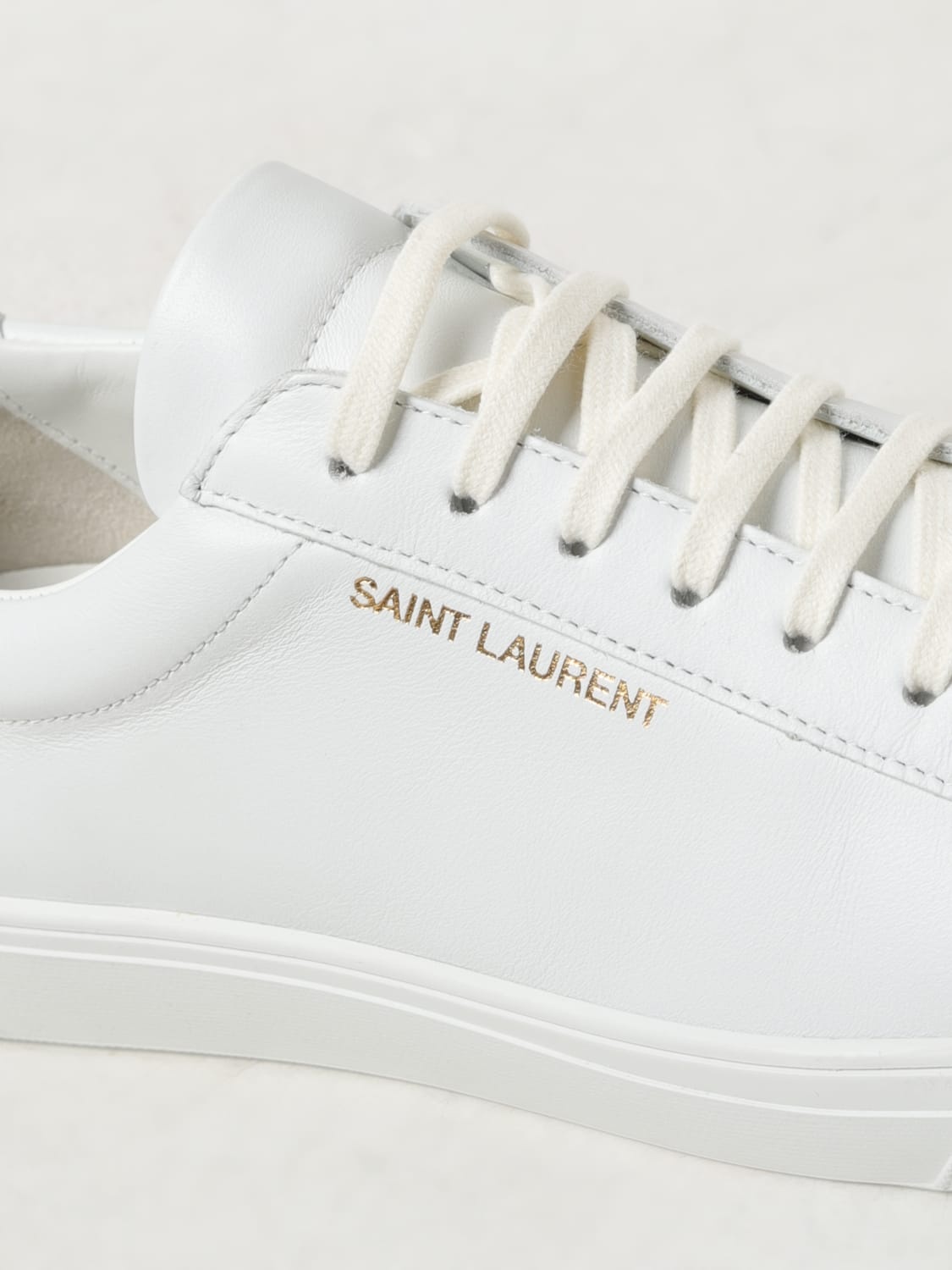 Saint Laurent leather sneakers - 4