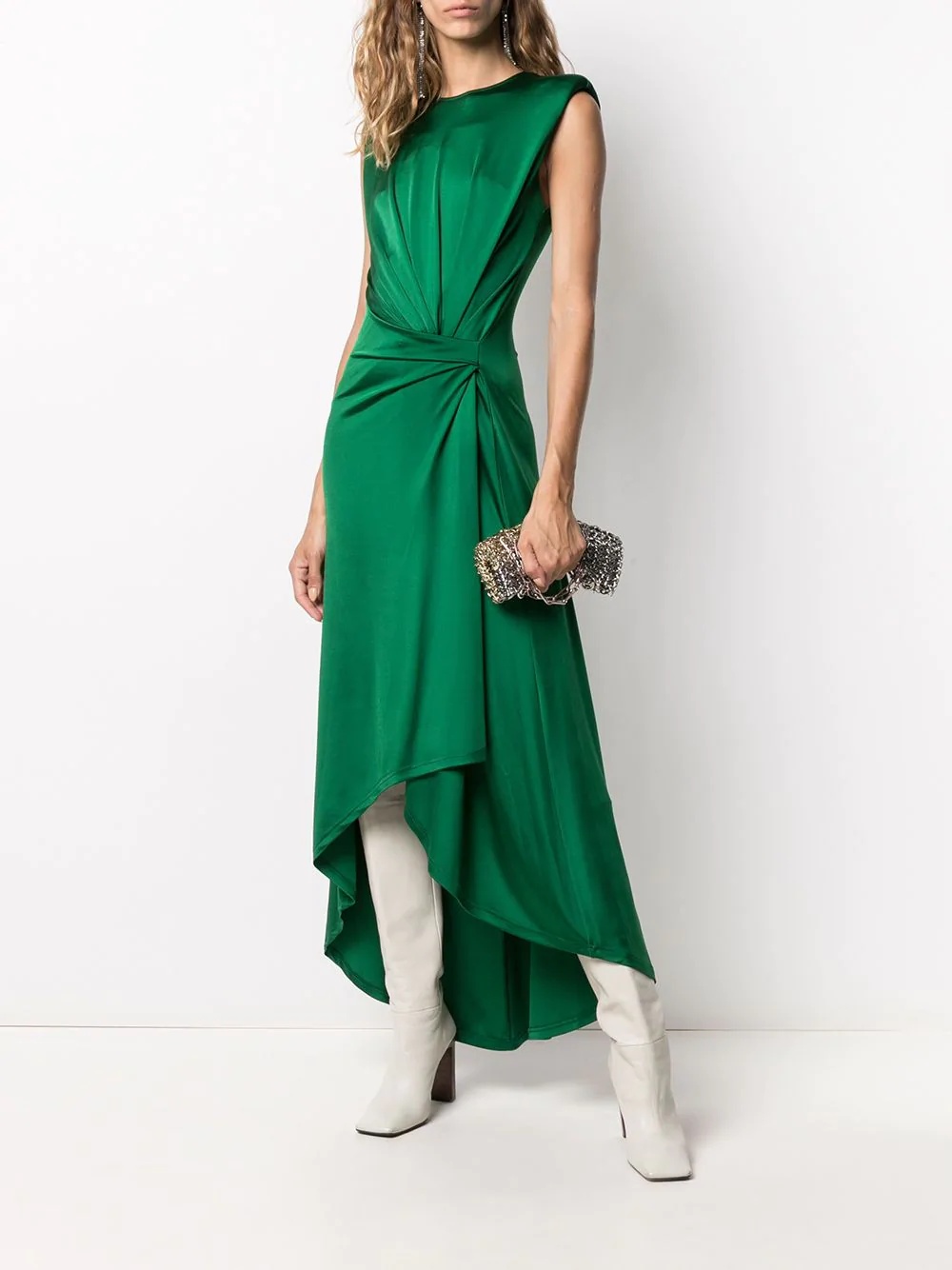 asymmetric wrap dress - 2