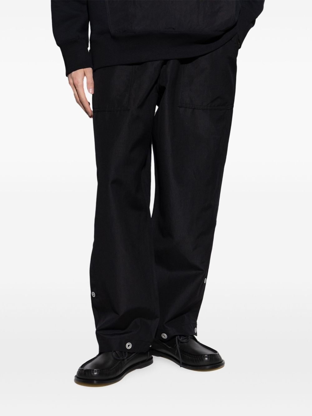 decorative button trousers - 3