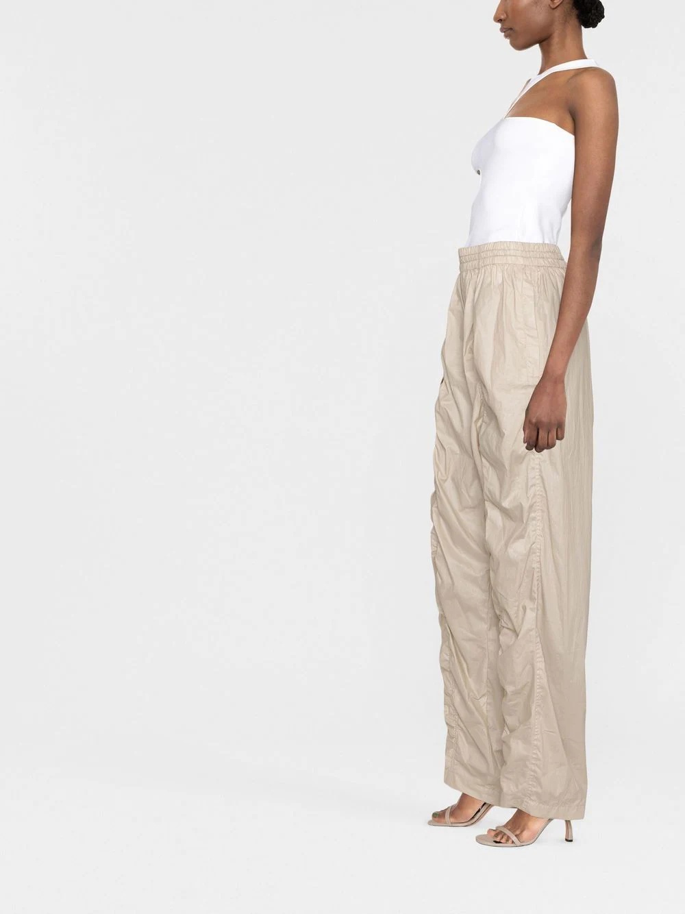 Kimbra ruched cotton track pants - 4