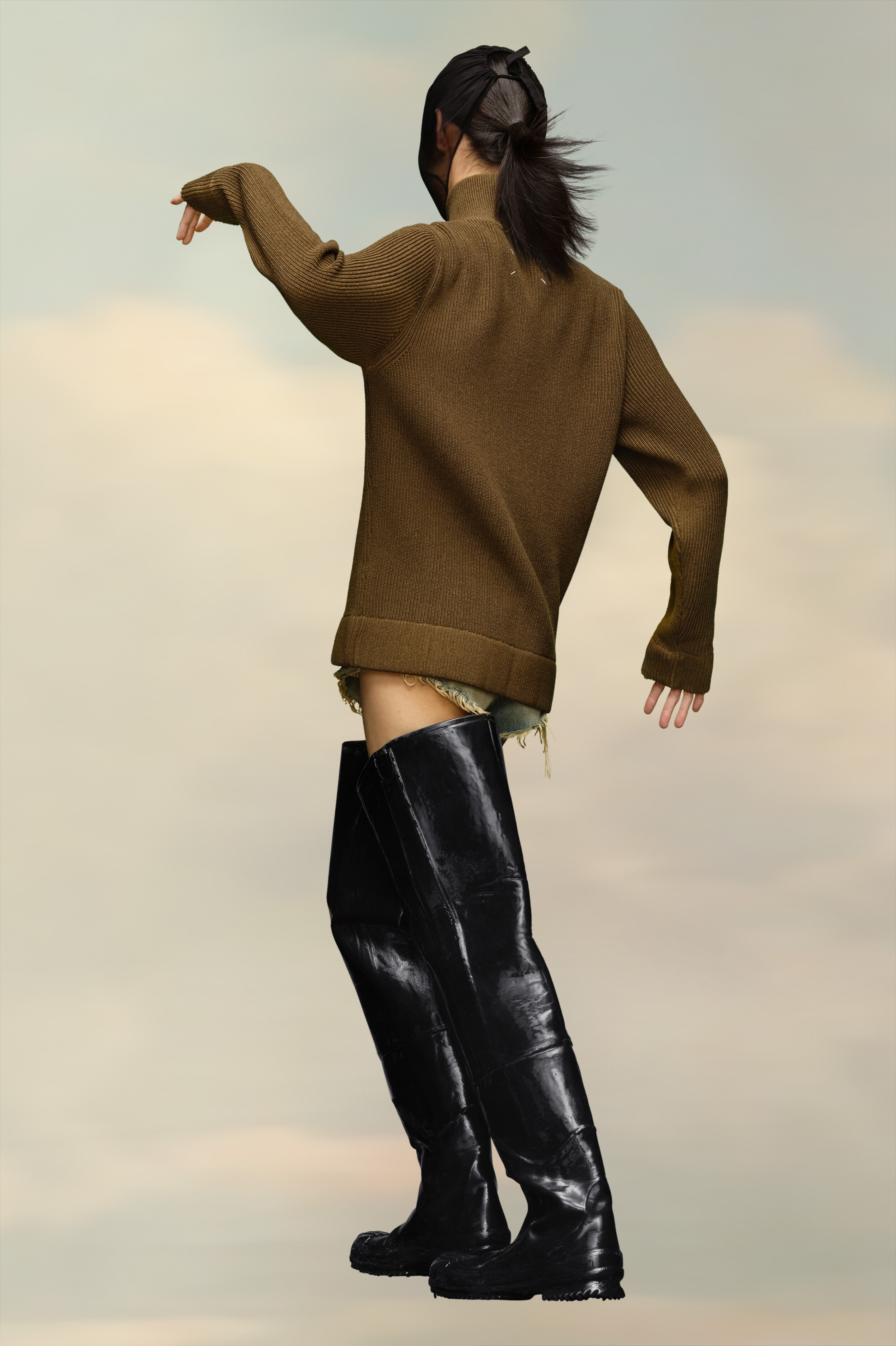 Knit zip-up cardigan - 3