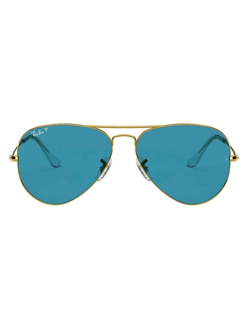metallic aviator-frame sunglasses - 1