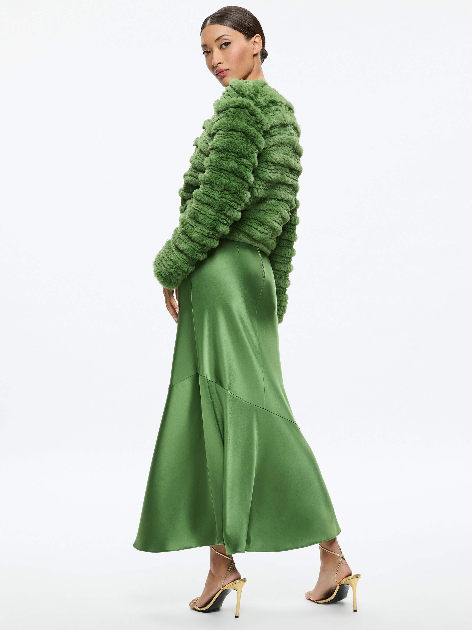 FAWN FAUX FUR TEXTURED JACKET - 4