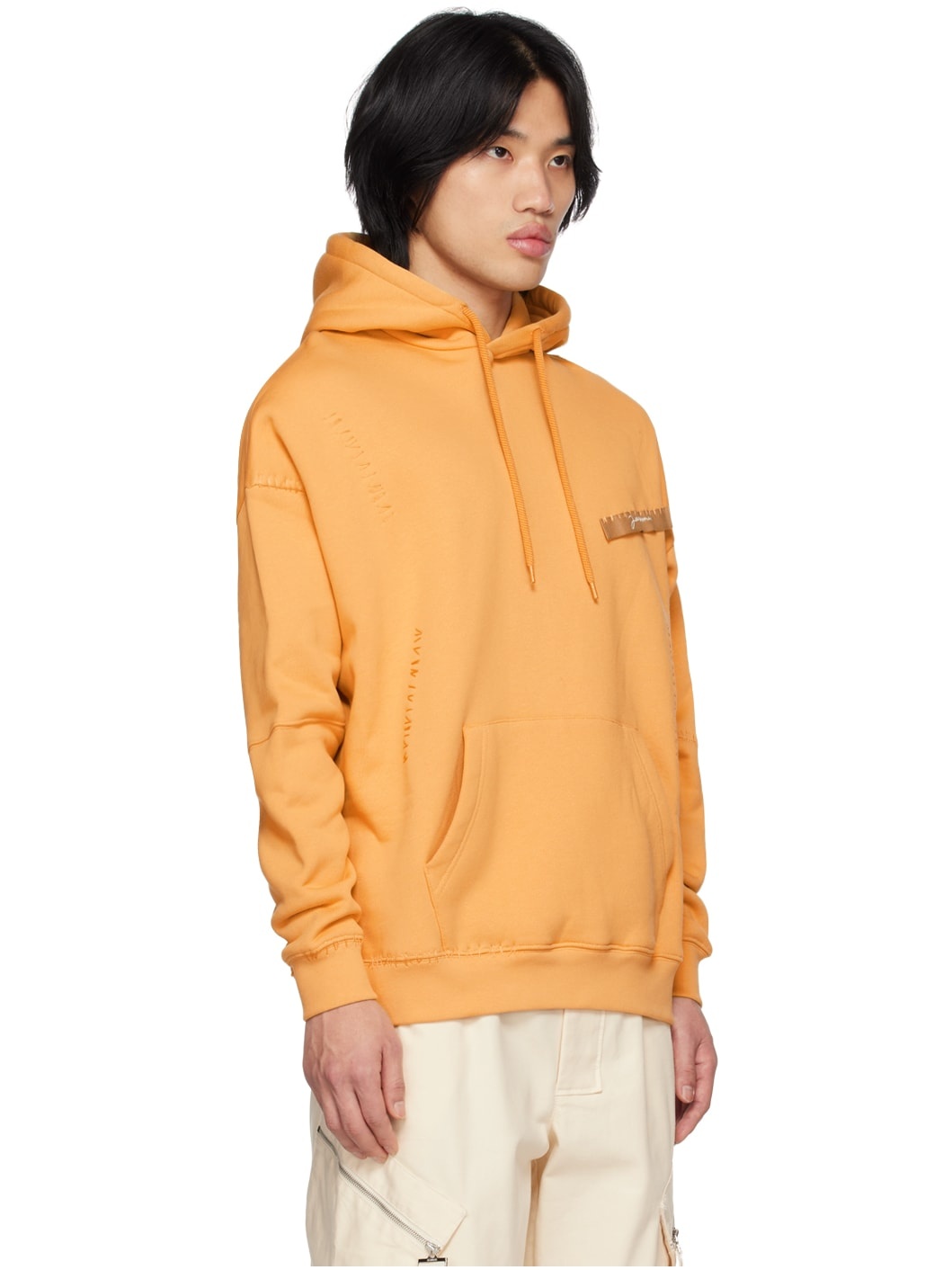 Yellow Le Raphia 'Le Sweatshirt Gasta' Hoodie - 2