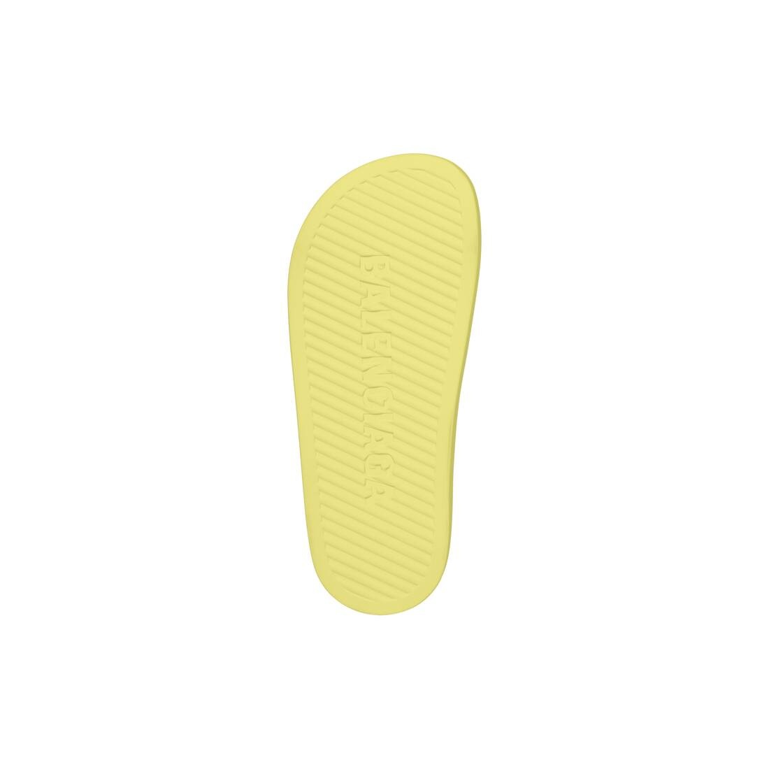 Women's Chunky Slide Sandal in Yellow - 7