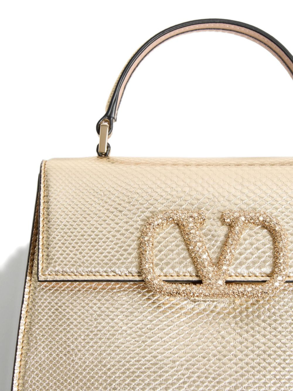 mini VSling metallic tote bag - 4