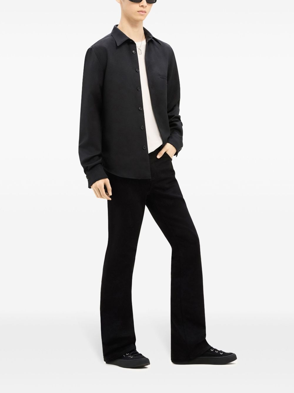 one pocket twill shirt - 3