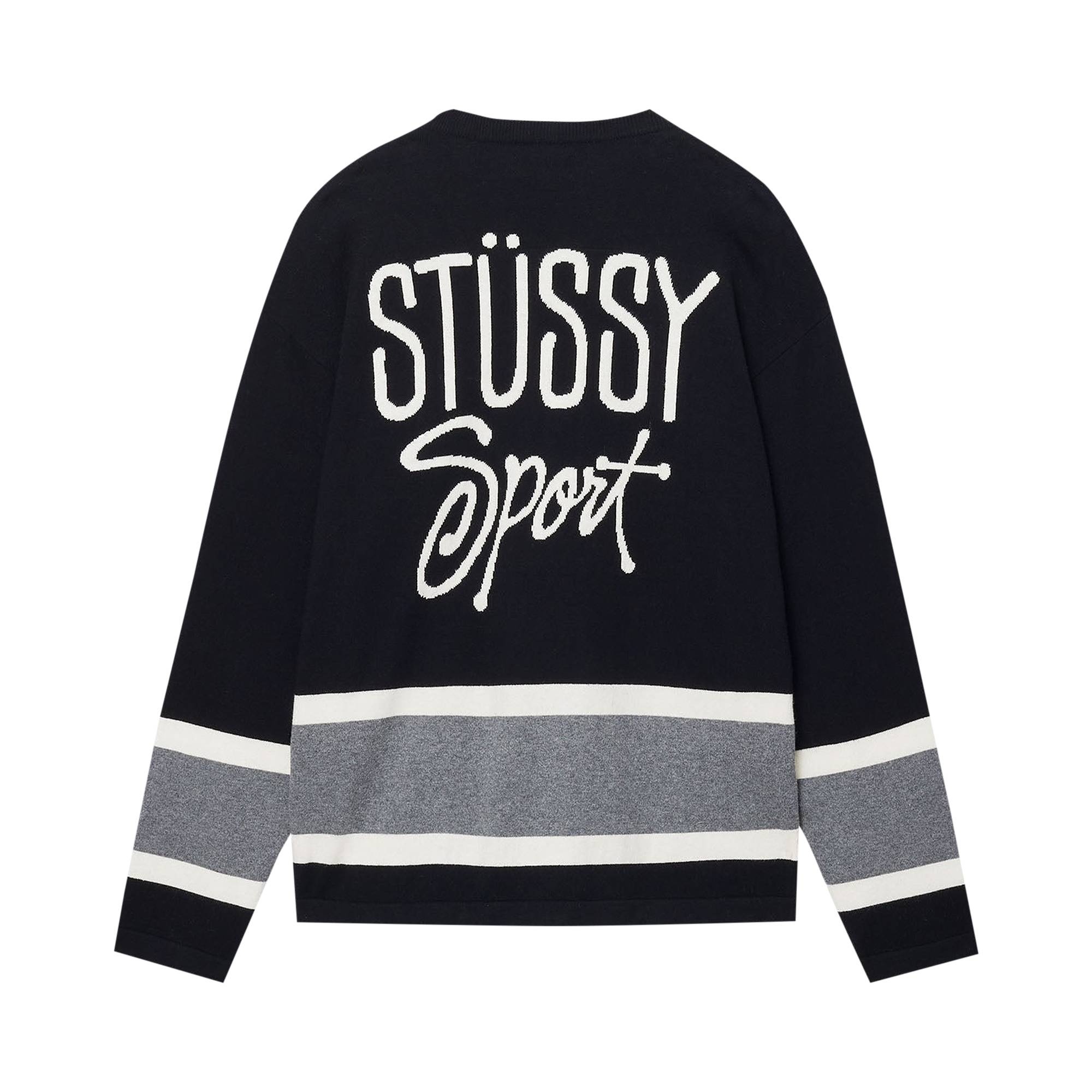 Stüssy Stussy Hockey Sweater 'Black' | REVERSIBLE