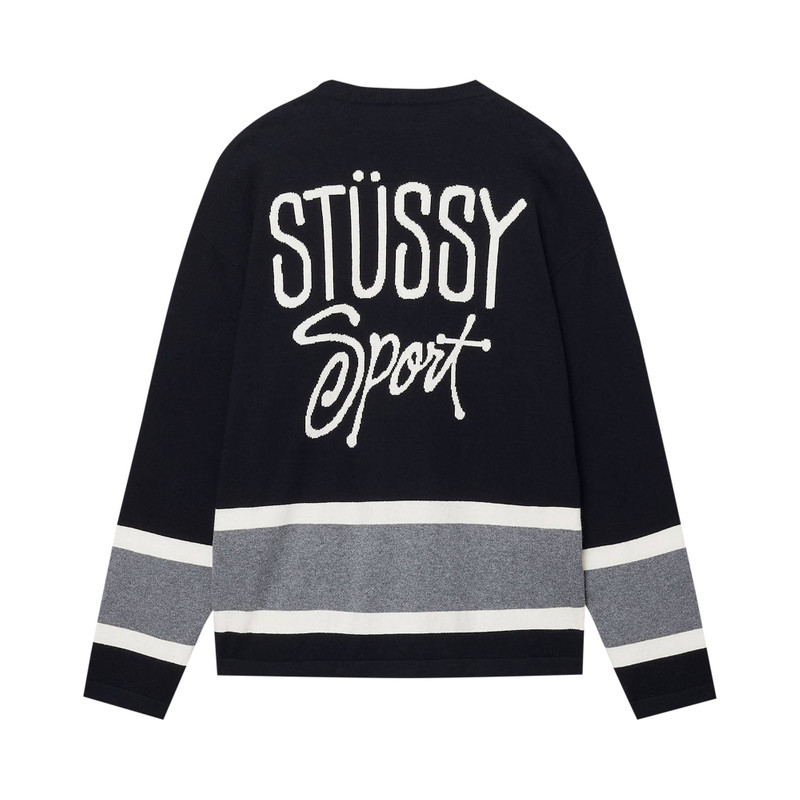 Stüssy Stussy Hockey Sweater 'Black' outlook