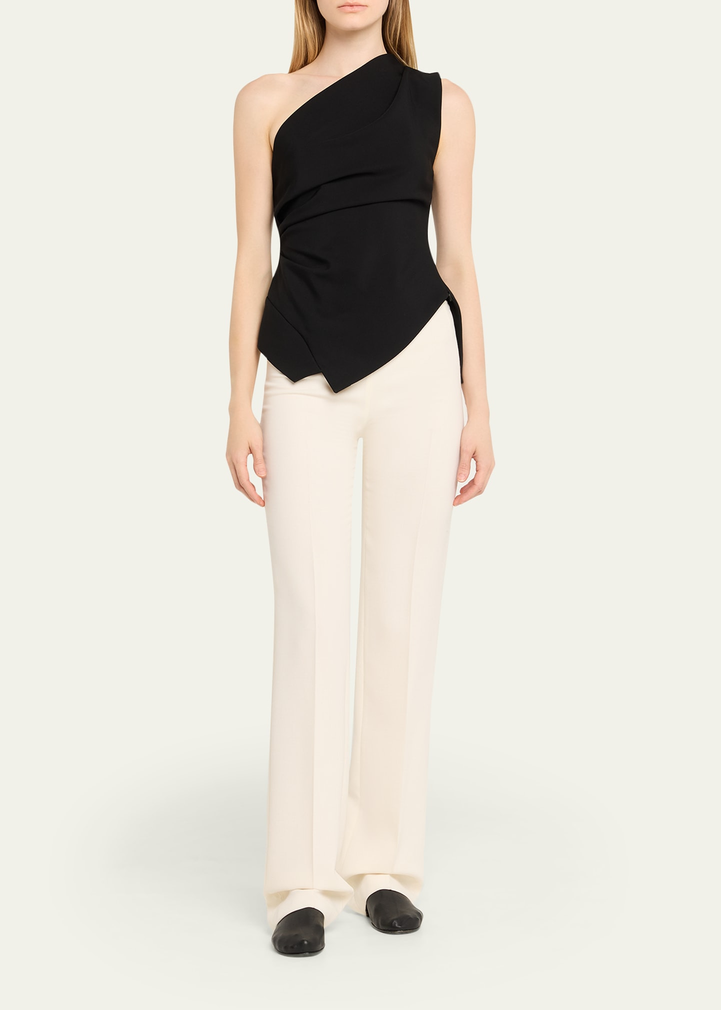 Draped One-Shoulder Top - 2