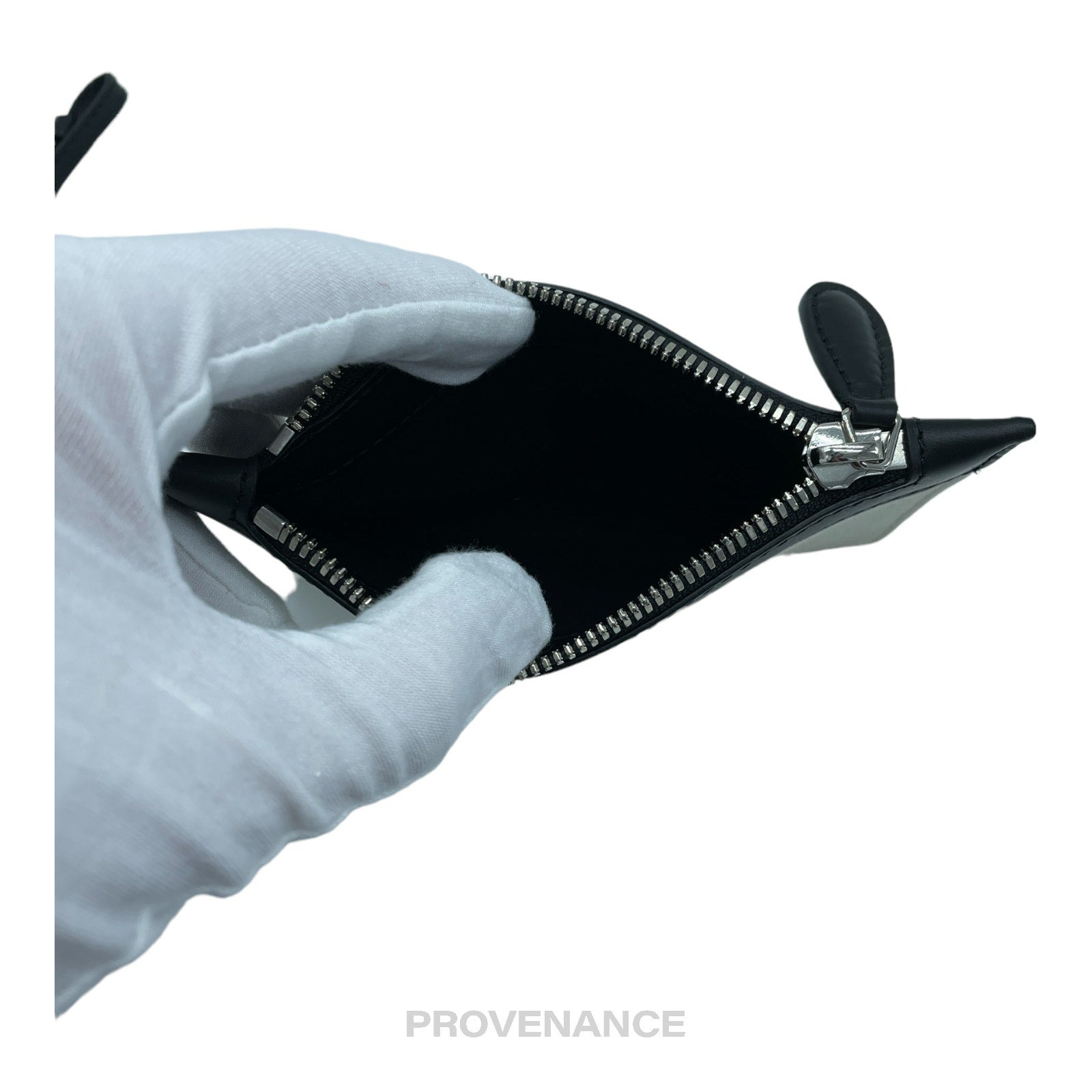 Balenciaga Canvas Pochette Wallet - Black/White - 4