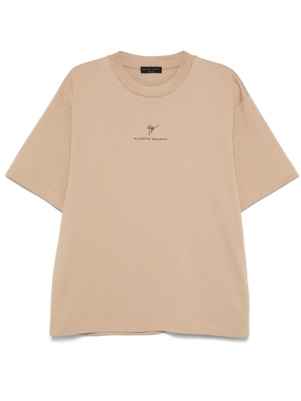 logo-embroidered T-shirt - 1