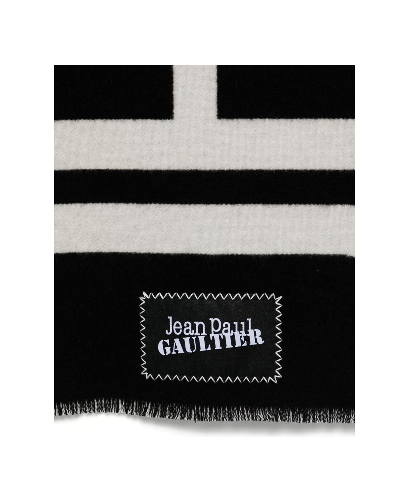 Wool Scarf With "" Logo - 3