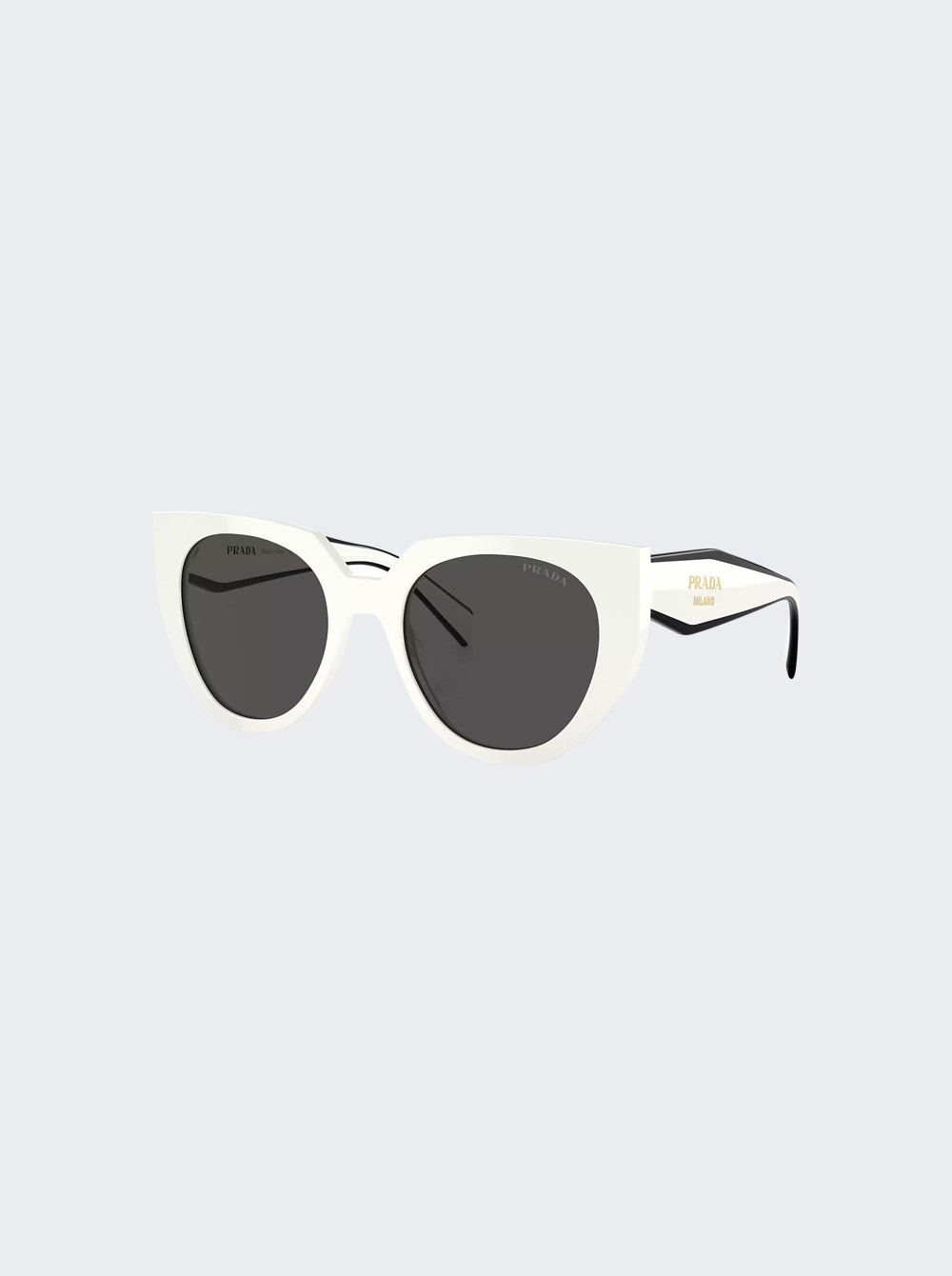 Cat Eye Sunglasses White - 2