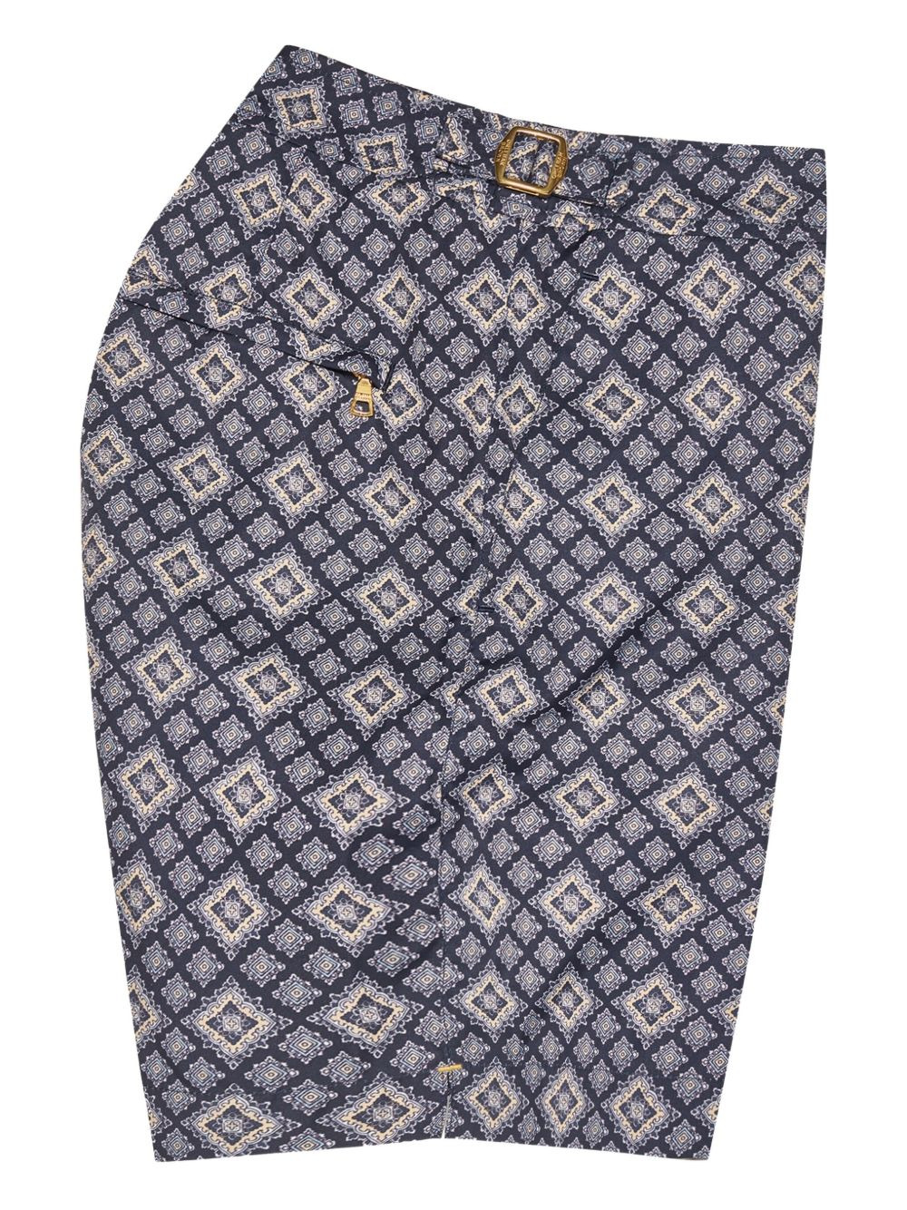 Bulldog geometric-patterned swim shorts - 2