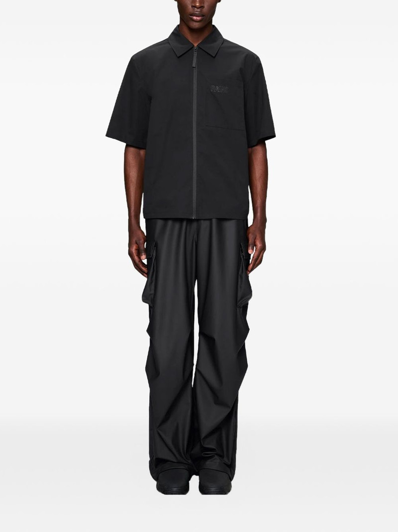 RAINS zip-up short-sleeve shirt outlook