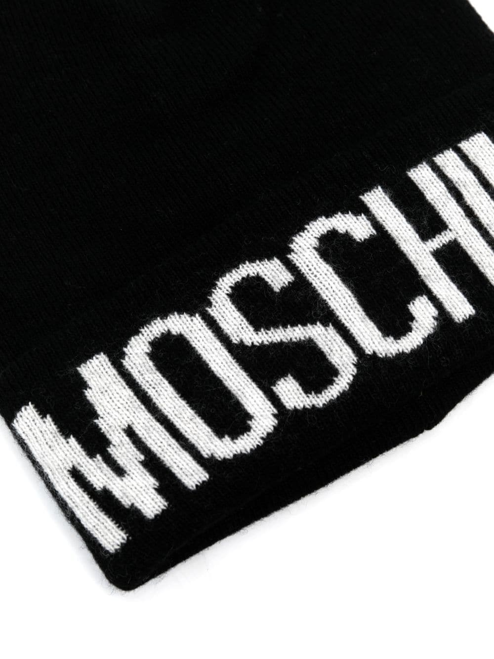 intarsia-knit logo beanie - 2