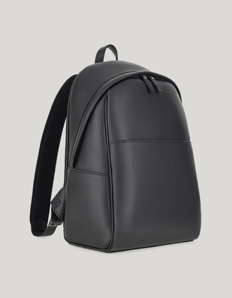 BLACK CALFSKIN BACKPACK 3