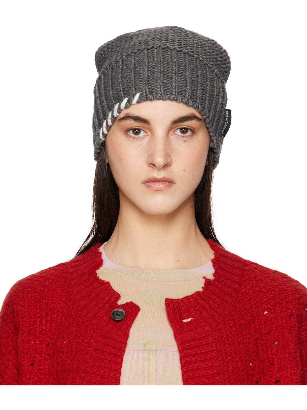 Gray Milano Wool Beanie - 1