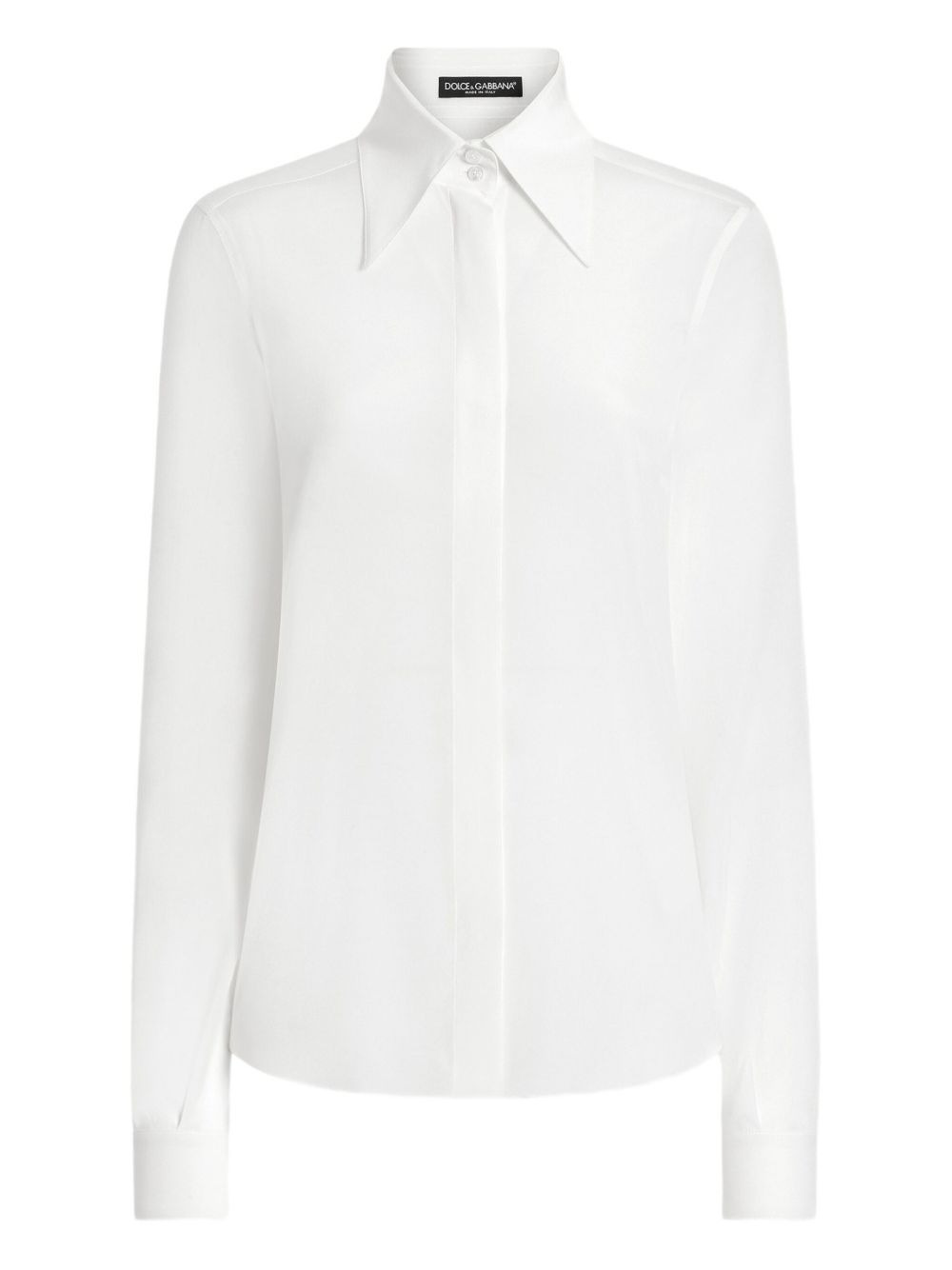 pointed-collar shirt - 1