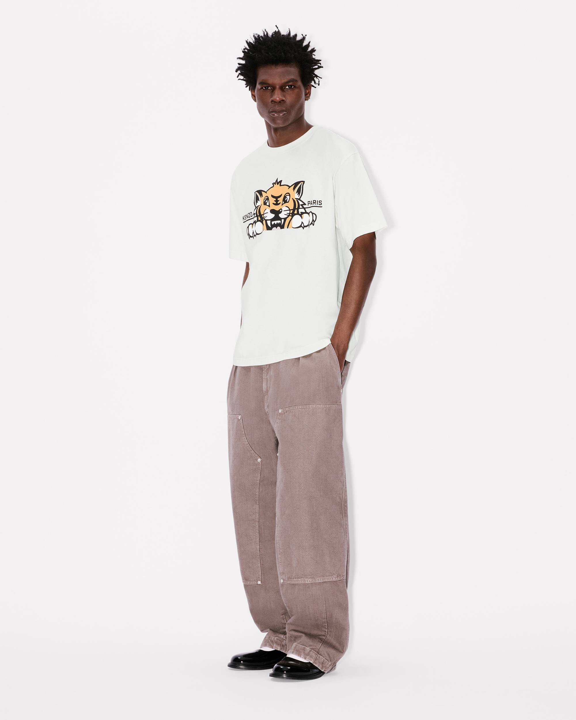 'KENZO Happy Tiger' oversized T-shirt in cotton - 5