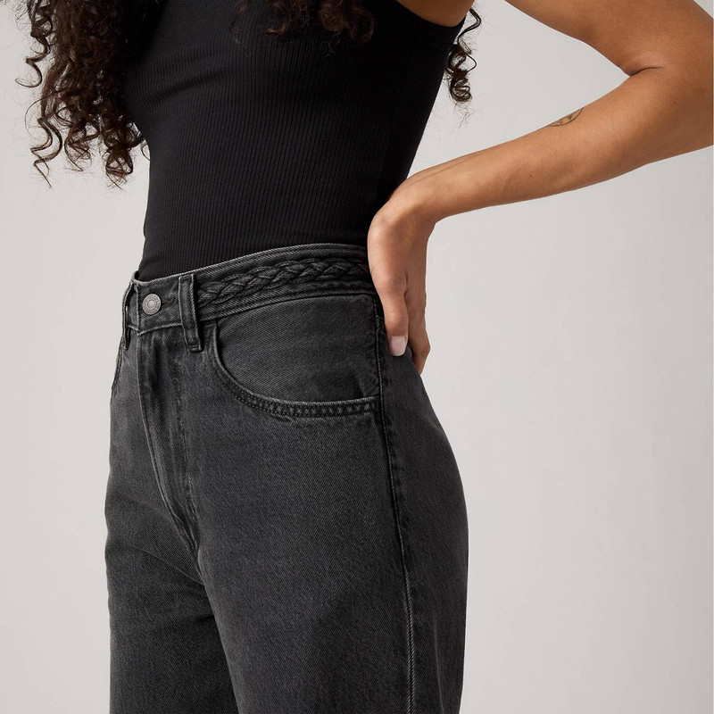 RIBCAGE WIDE LEG BRAIDED WOMEN'S JEANS 4