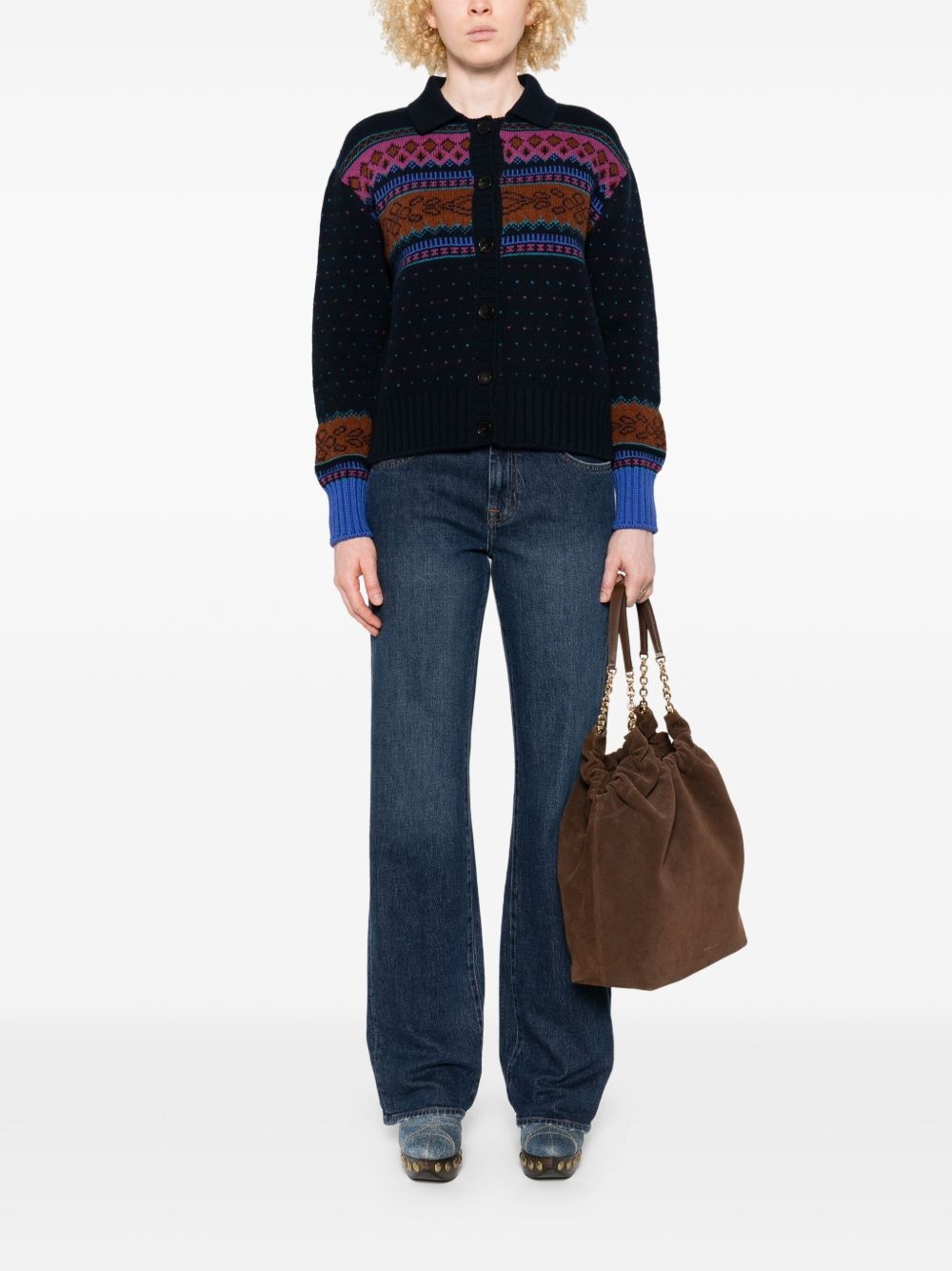 fair-isle cardigan - 2