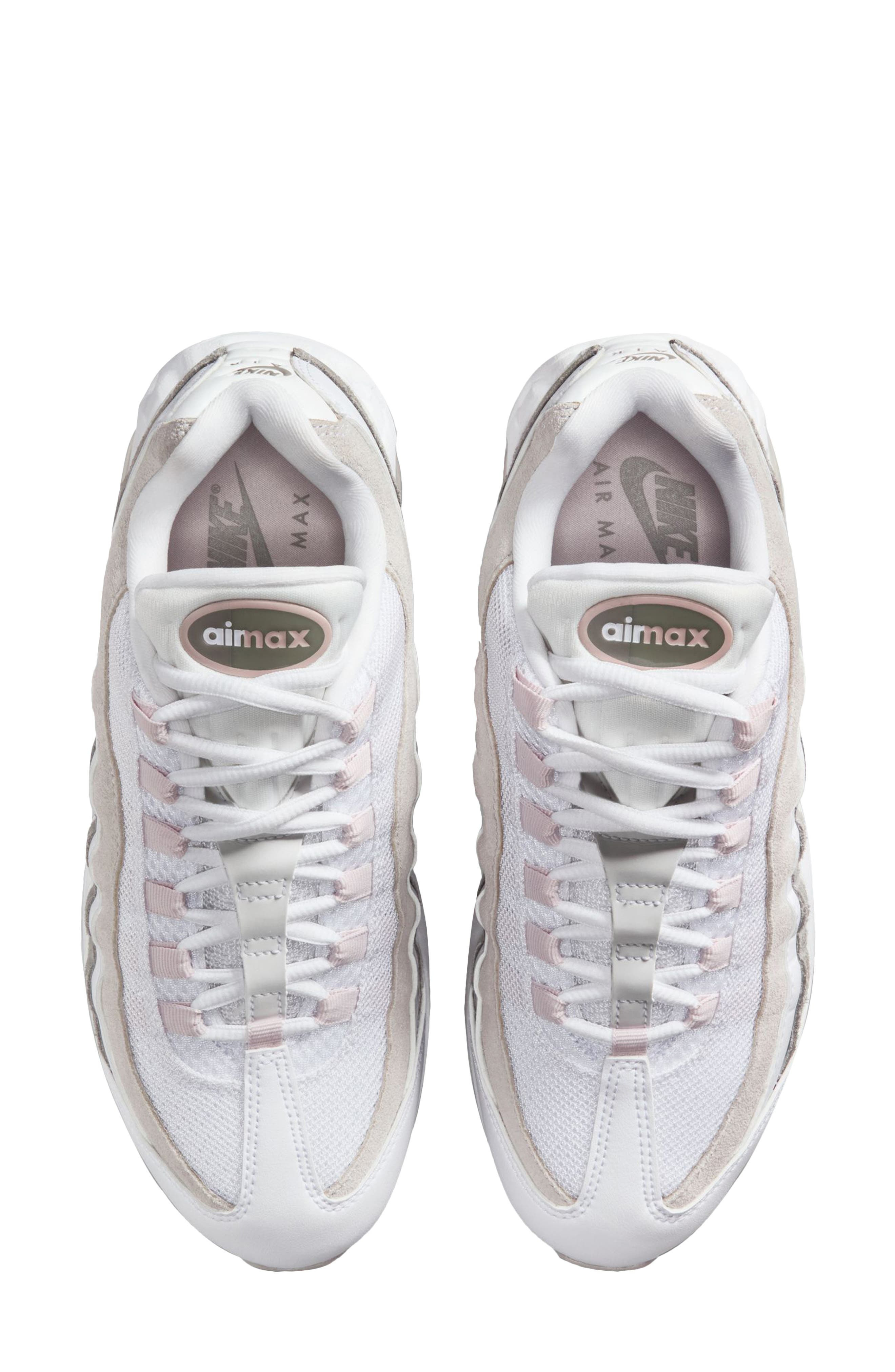 Nike Air Max 95 Sneaker in White/Red/Charcoal/Grey at Nordstrom - 3