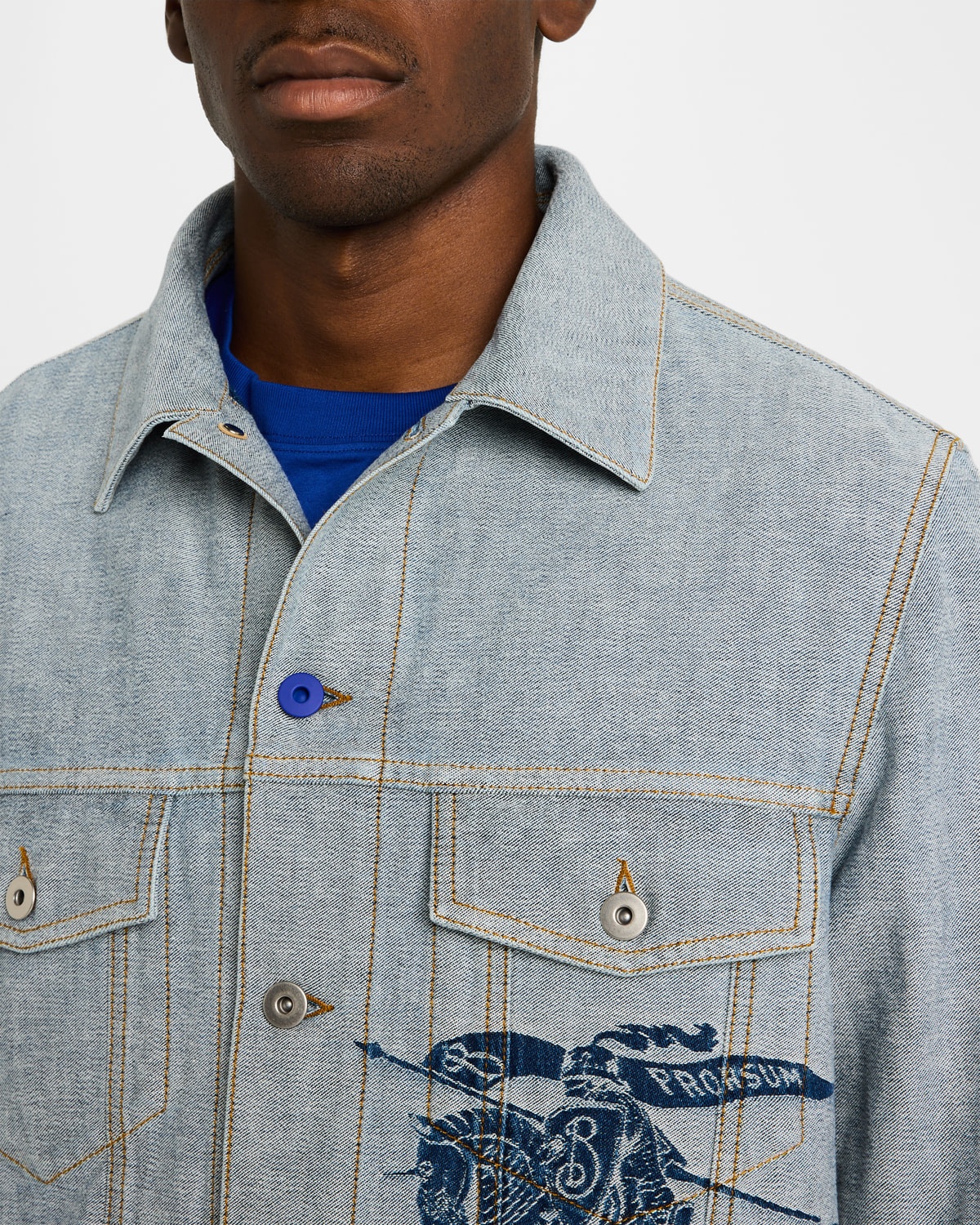 Burberry Men's EKD Denim Jacket | neimanmarcus | REVERSIBLE