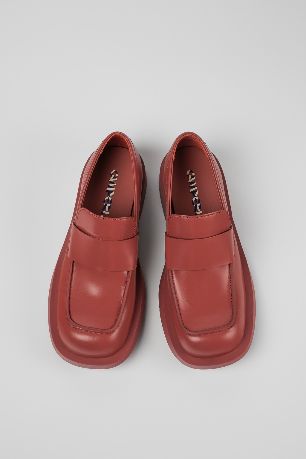 Red Leather Moccasin - 4