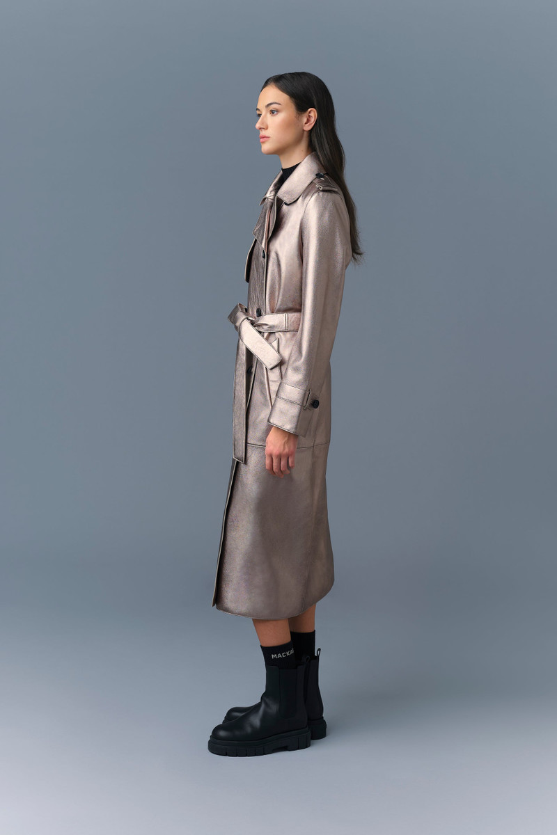 MACKAGE GAEL-V Maxi Leather Trench Coat outlook