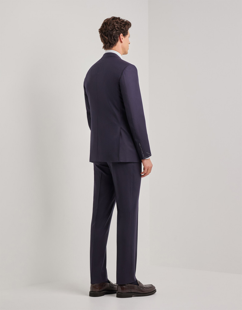 LIGHT BLUE DENIM-EFFECT WOOL REGULAR-FIT SUIT 70
