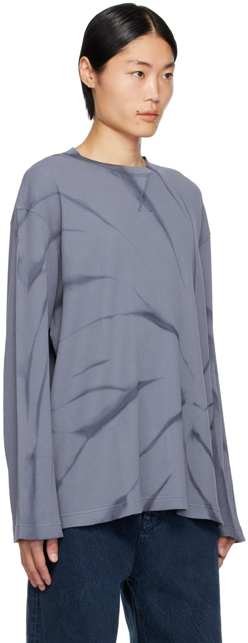 HOPE Blue Flame Long Sleeve T-Shirt outlook
