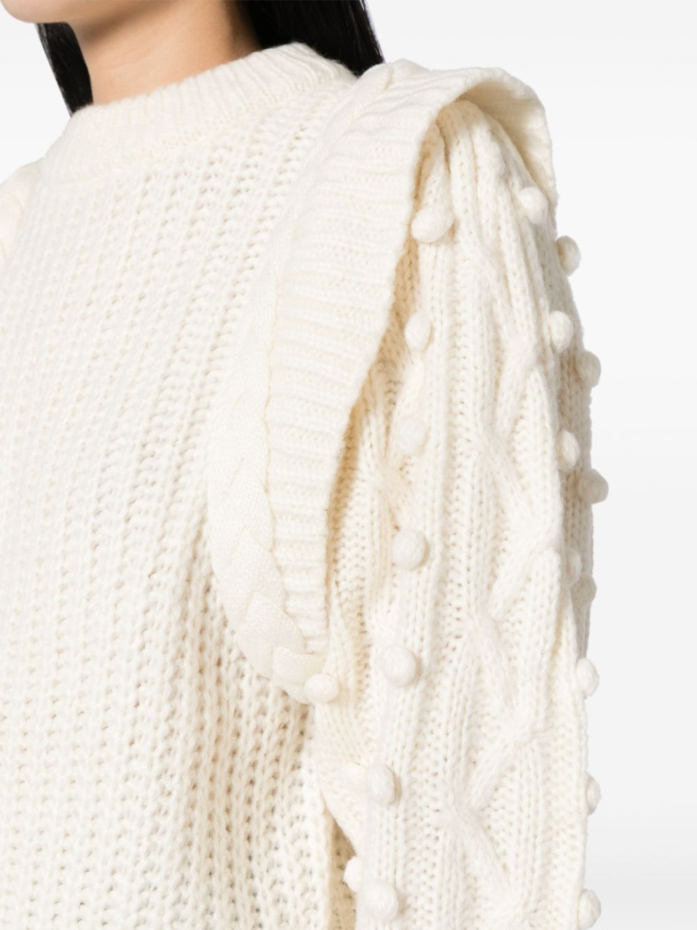 braided-detail chunky-knit jumper - 5