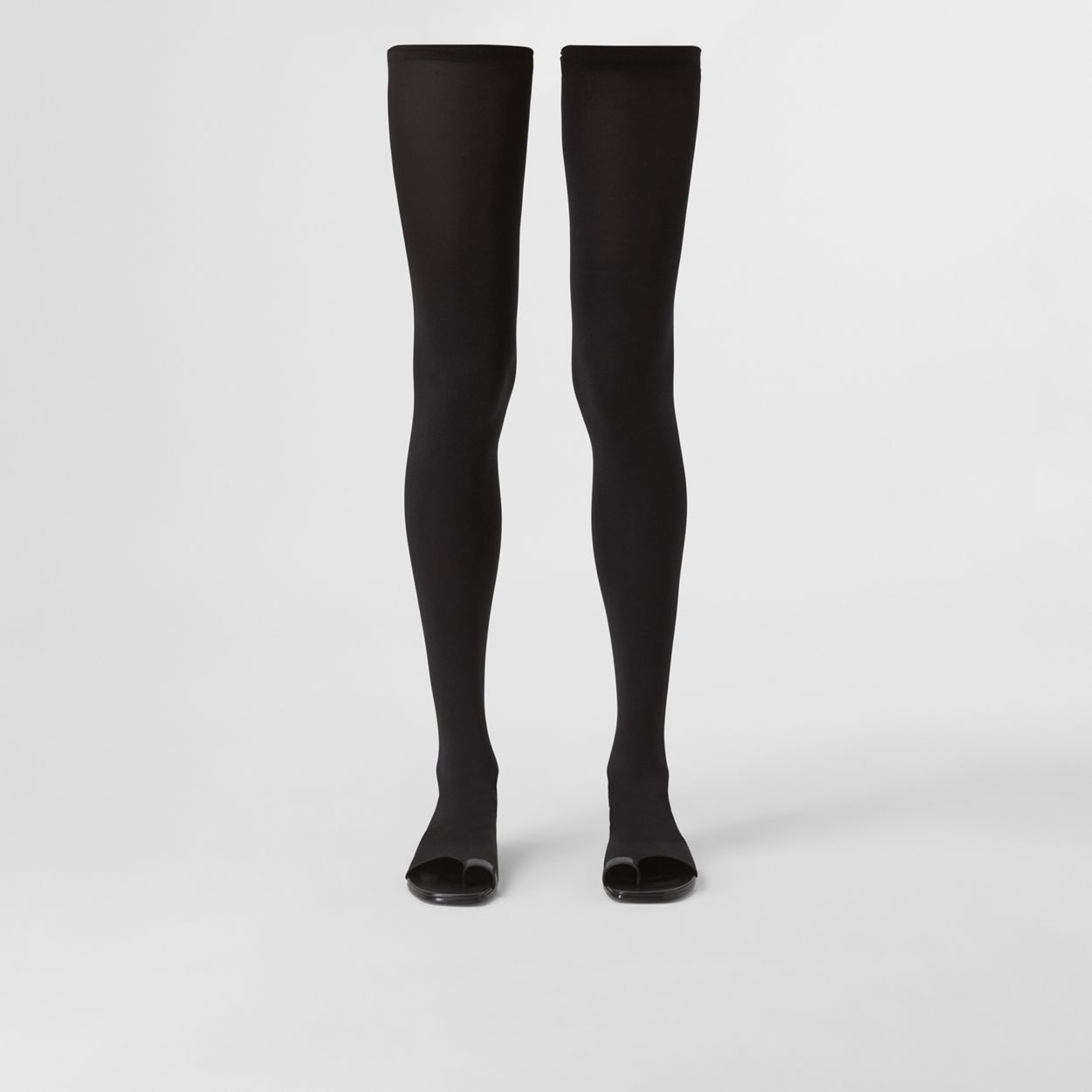 Toe-ring Detail Over-the-knee Sock Boots - 5