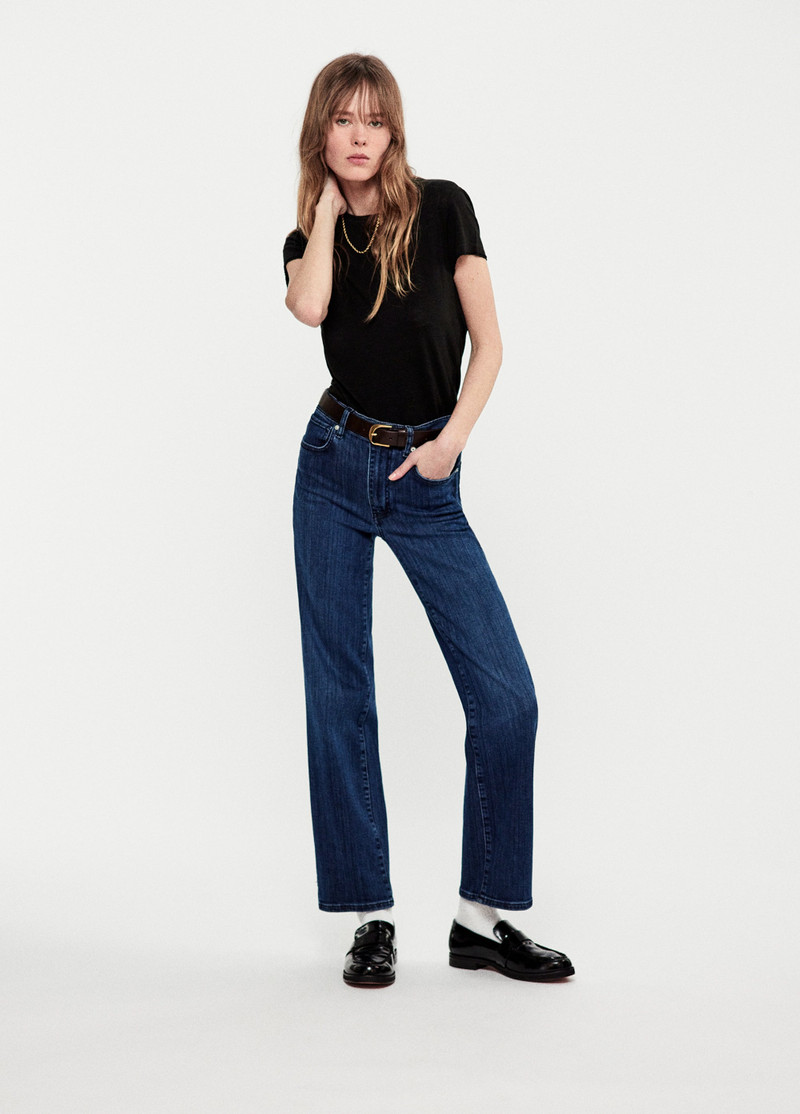 FRAME Baby Tee in Black outlook