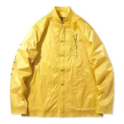 Li-Ning BADFIVE Basketball Series Cardigan Loose Jacket 'Yellow' AJDQ145-2 - 1