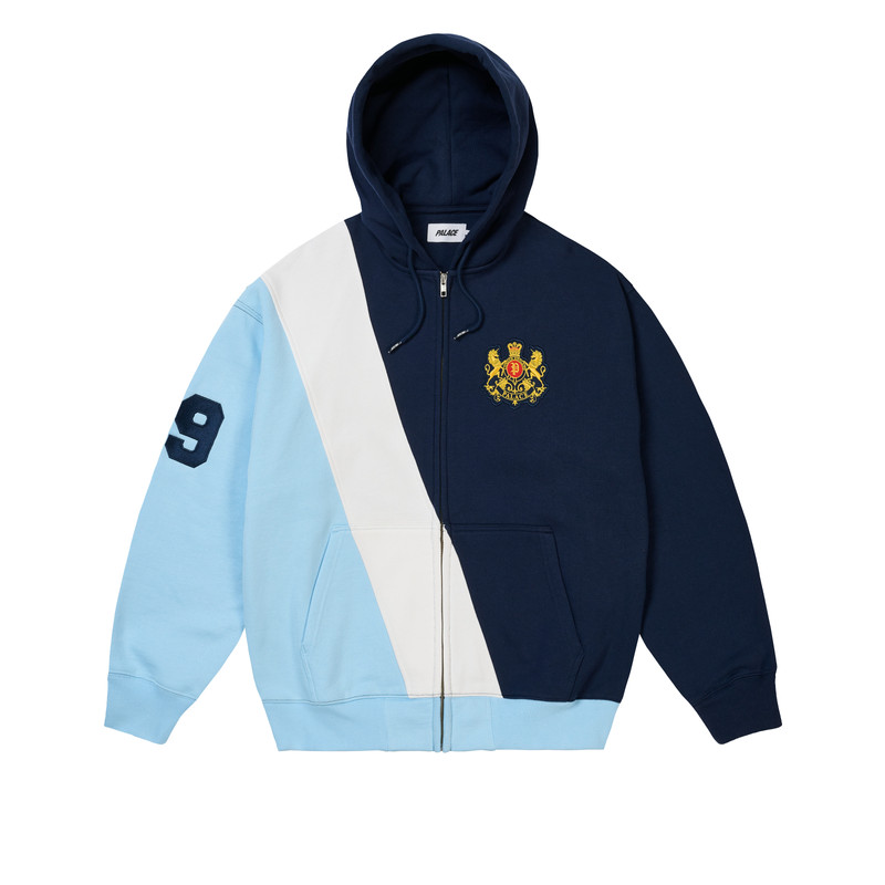 ESTABLISHED ZIP HOOD NAVY 1
