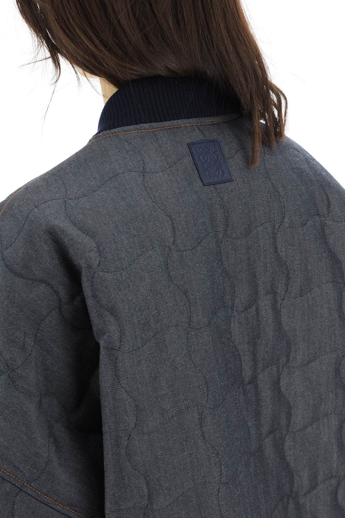 QUILTED DENIM LOOK WOOL JACKET - 5