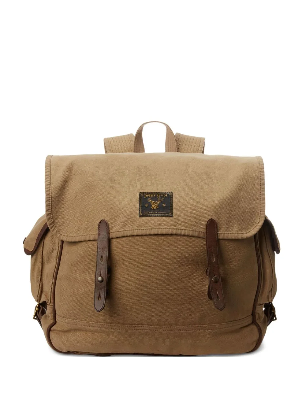 canvas flap backpack - 1