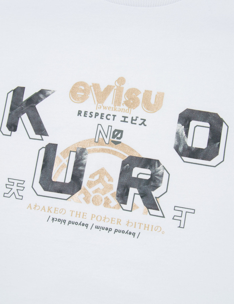 Logo and Kamon Foil Print T-shirt 10
