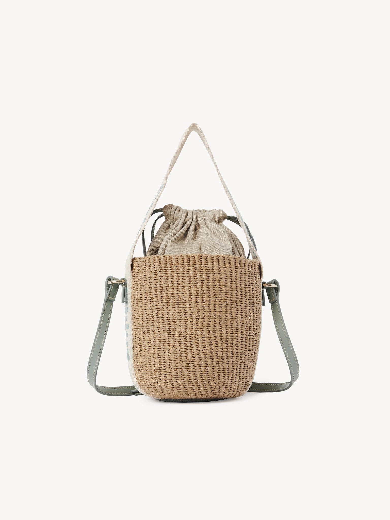 SMALL WOODY BASKET IN NATURAL FIBERS - 4