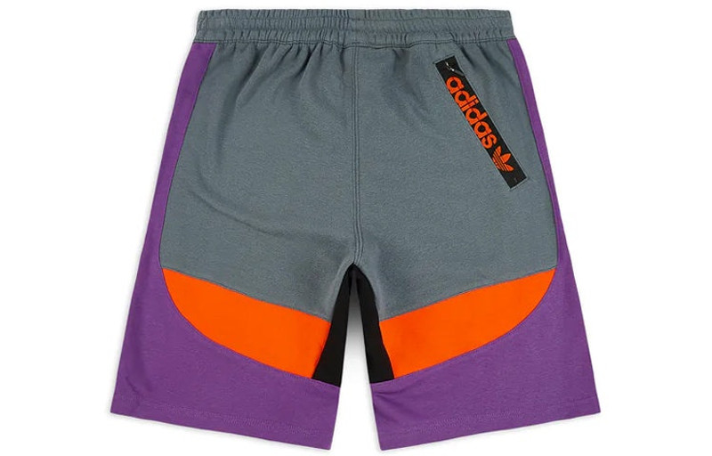 adidas adidas originals Outdoor Short Colorblock Sports Shorts Gray FM3703 outlook