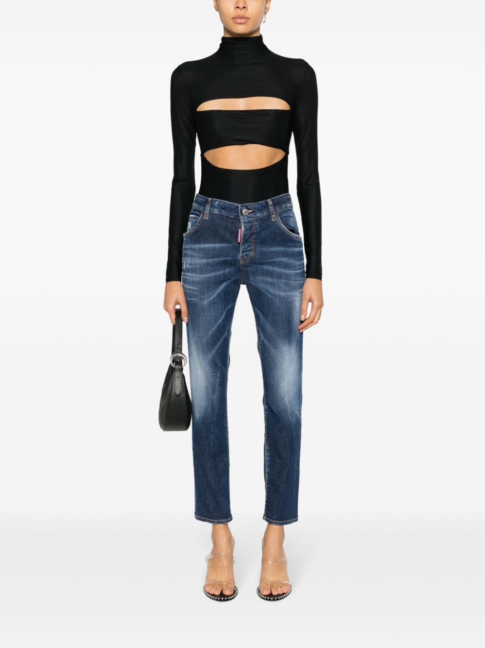 cropped skinny jeans - 2