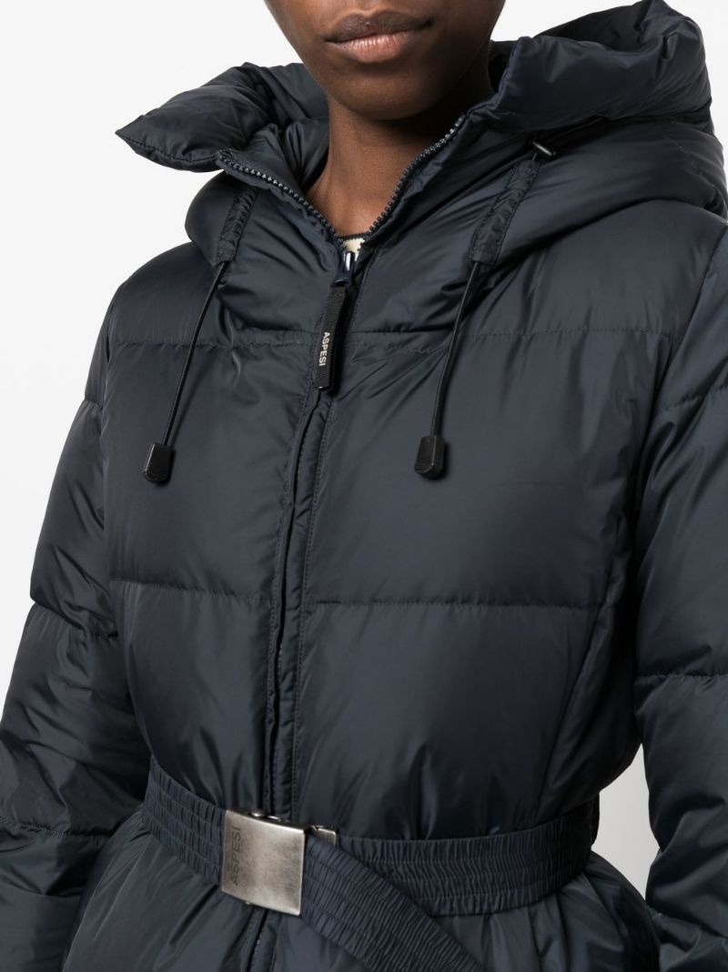 belted quilted coat - 6